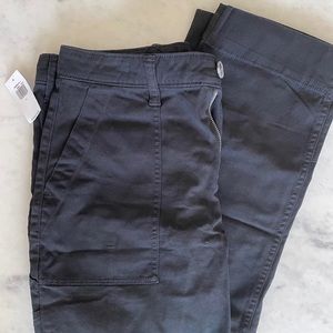 NWT High-Waisted Straight Canvas Workwear Pants for Women